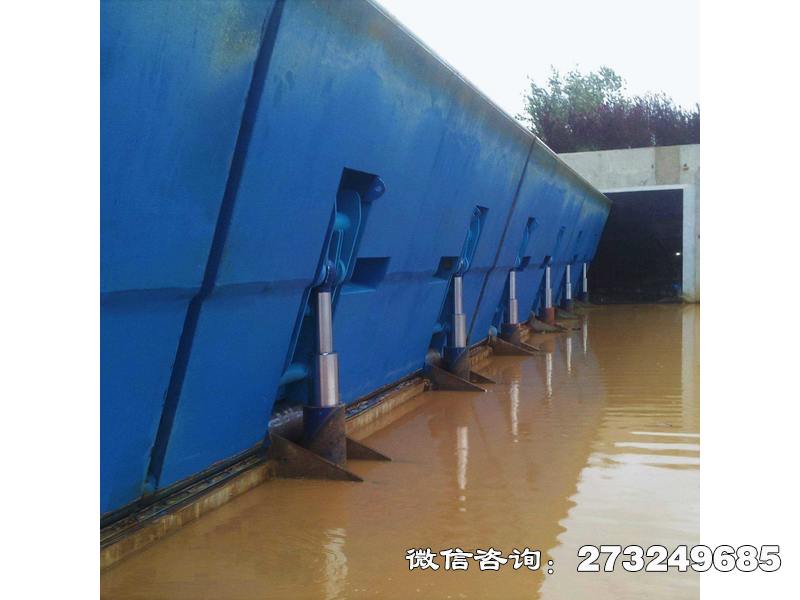 铁山港底横轴液压钢坝